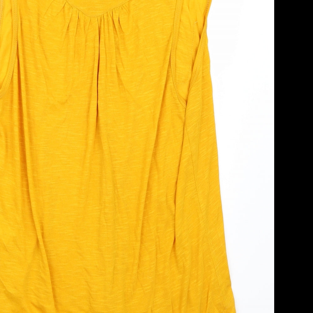 Primark Womens Yellow   Basic Tank Size 14