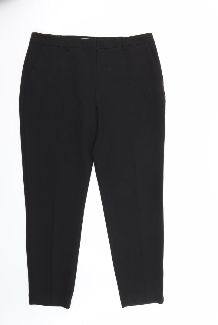Dorothy Perkins Womens Black Carrot Trousers Size 12 L28 in