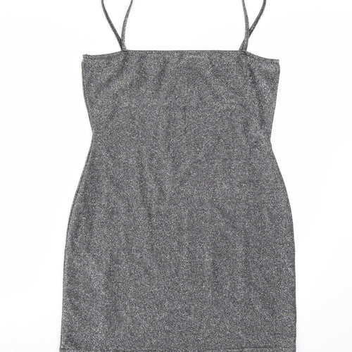 Collision Womens Silver   A-Line  Size 12