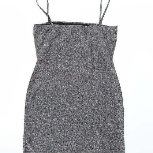 Collision Womens Silver   A-Line  Size 12