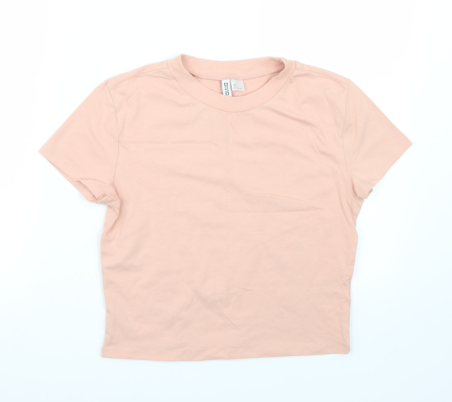 H&M Womens Pink   Basic T-Shirt Size L