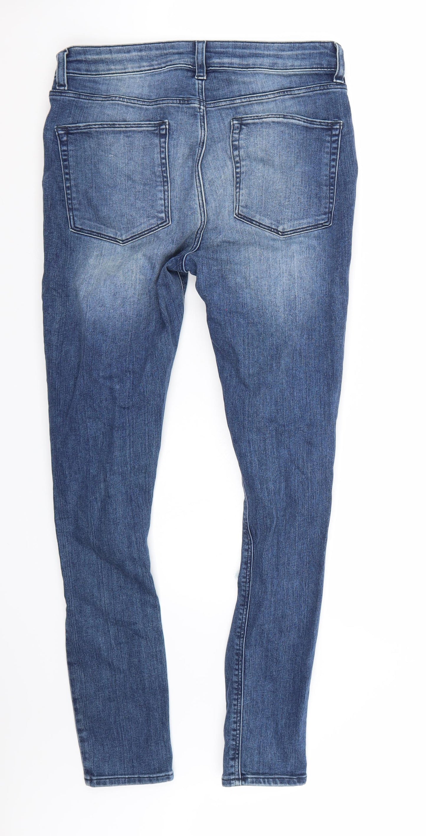 Preworn Womens Blue   Skinny Jeans Size 32 L29 in