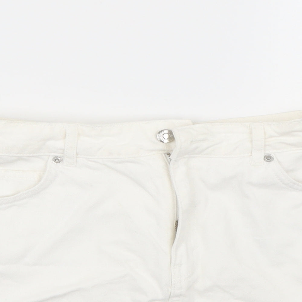 Topshop Womens White   A-Line Skirt Size 10