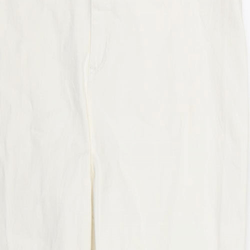 Preworn Womens White   Straight Jeans Size 18 L27 in