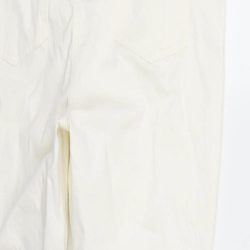 Preworn Womens White   Straight Jeans Size 18 L27 in