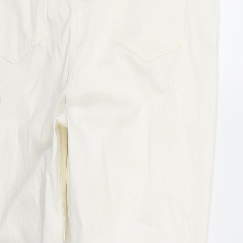 Preworn Womens White   Straight Jeans Size 18 L27 in