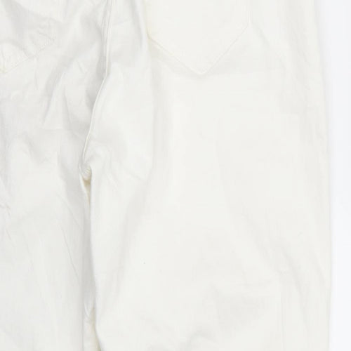 Marks and Spencer Womens White   Straight Jeans Size 14 L26.5 in
