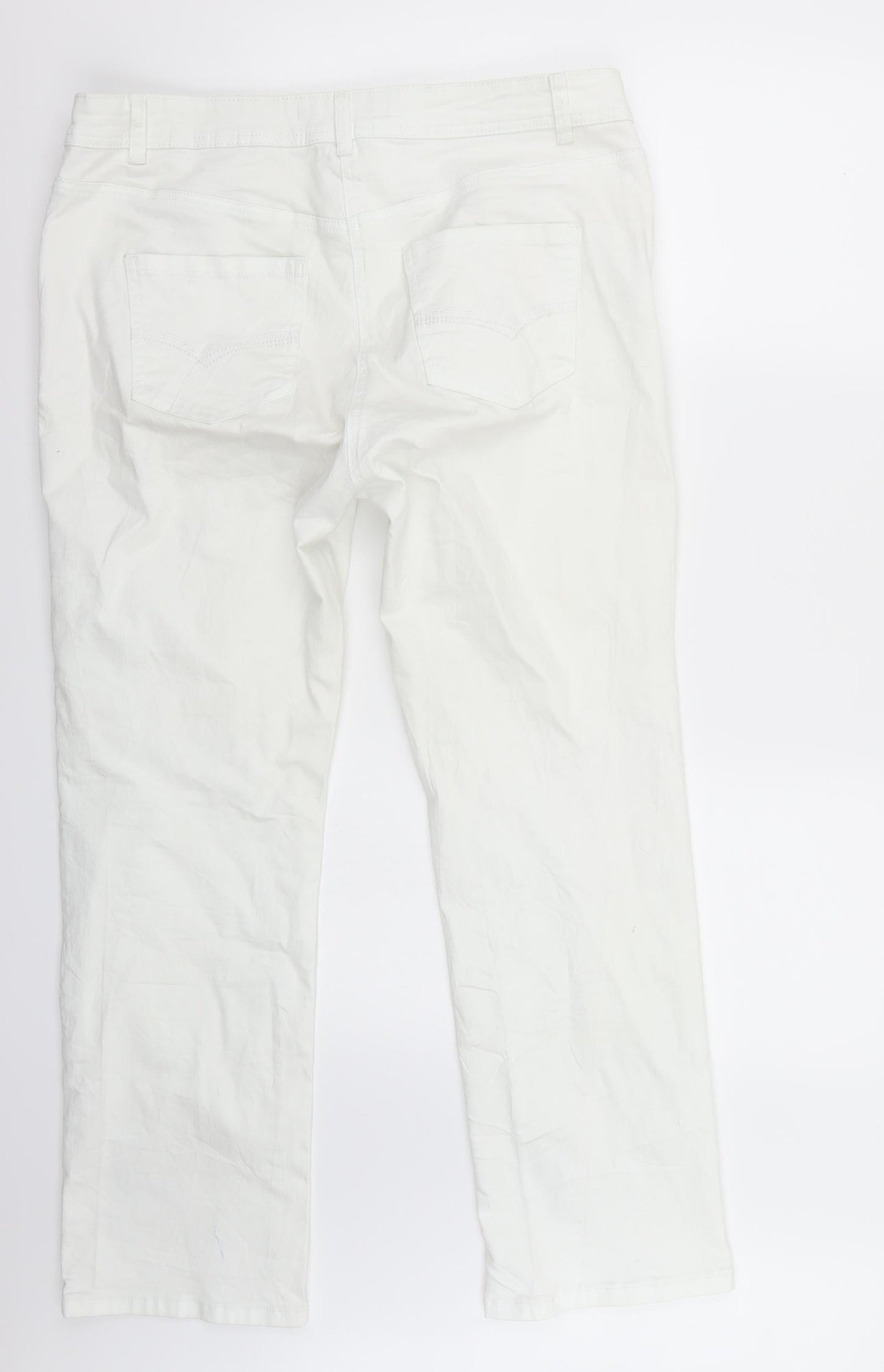 TU Womens White   Straight Jeans Size 16 L30 in