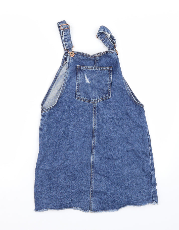 Denim & Co. Girls Blue Dungaree One-Piece Size 11 Years