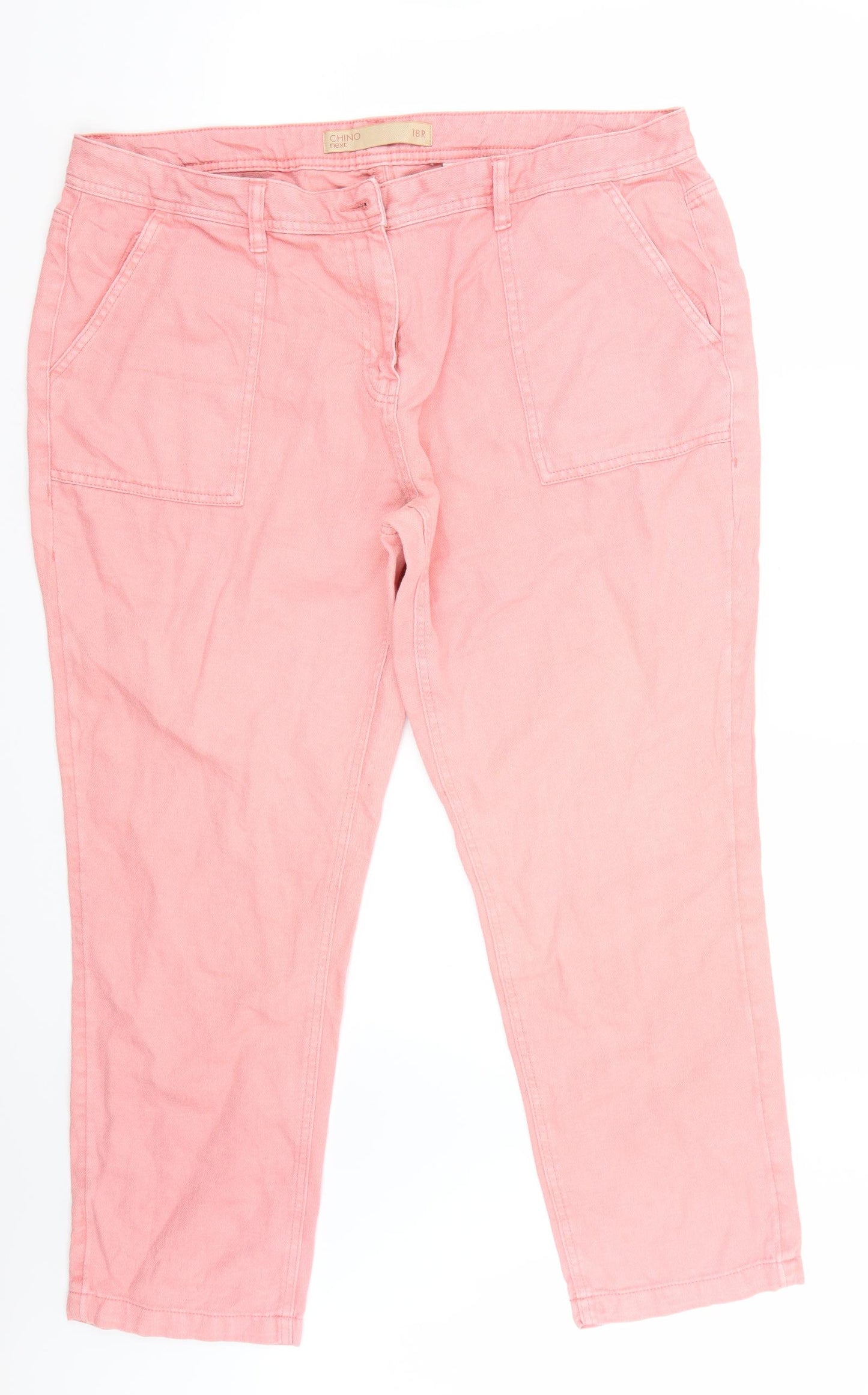 NEXT Womens Pink   Straight Jeans Size 18 L28 in