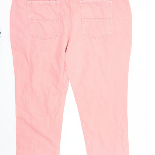 NEXT Womens Pink   Straight Jeans Size 18 L28 in