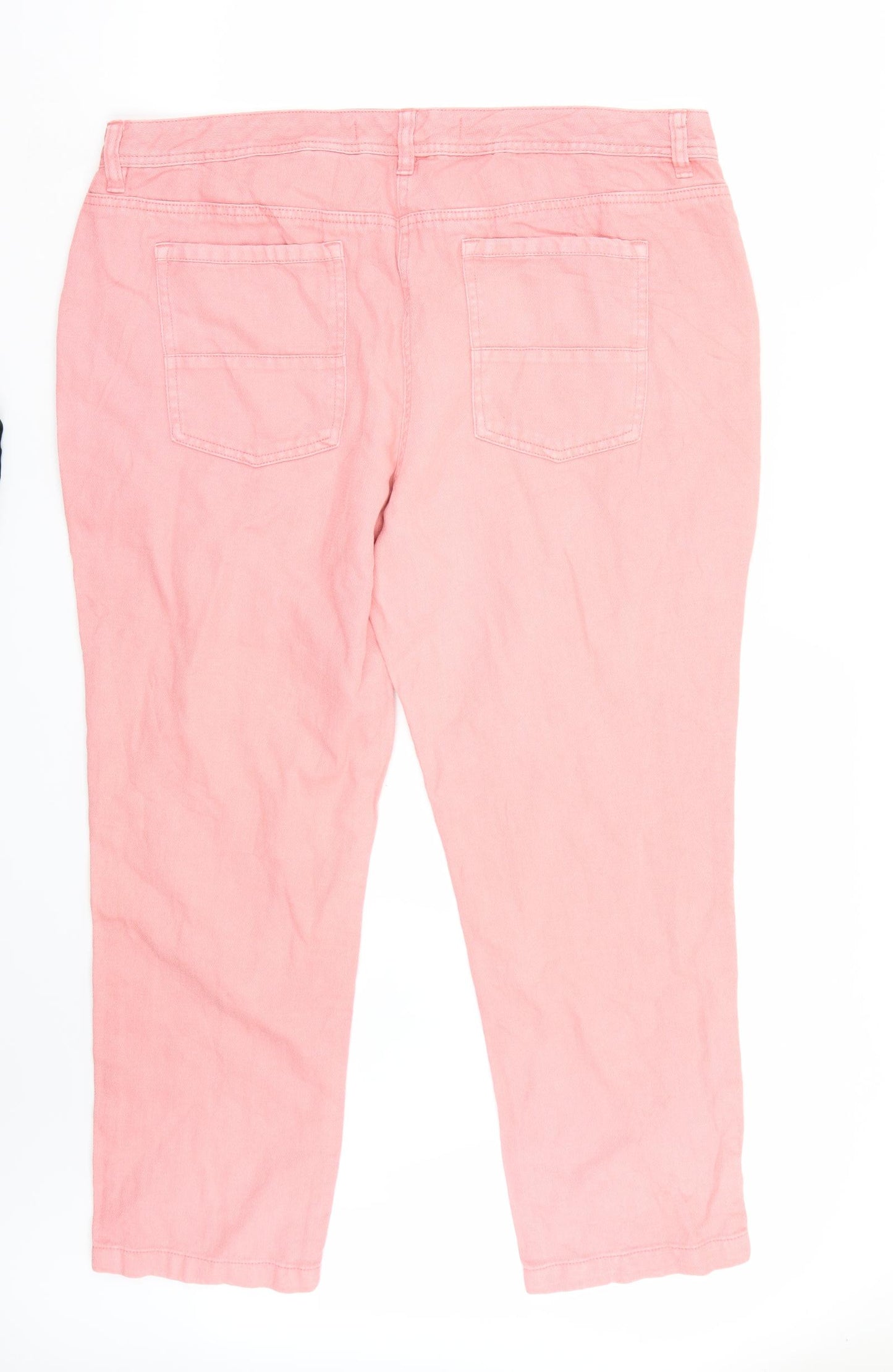 NEXT Womens Pink   Straight Jeans Size 18 L28 in