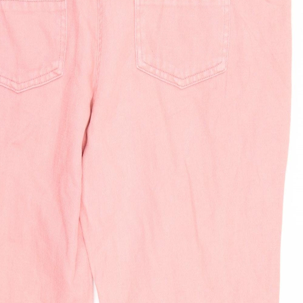 NEXT Womens Pink   Straight Jeans Size 18 L28 in