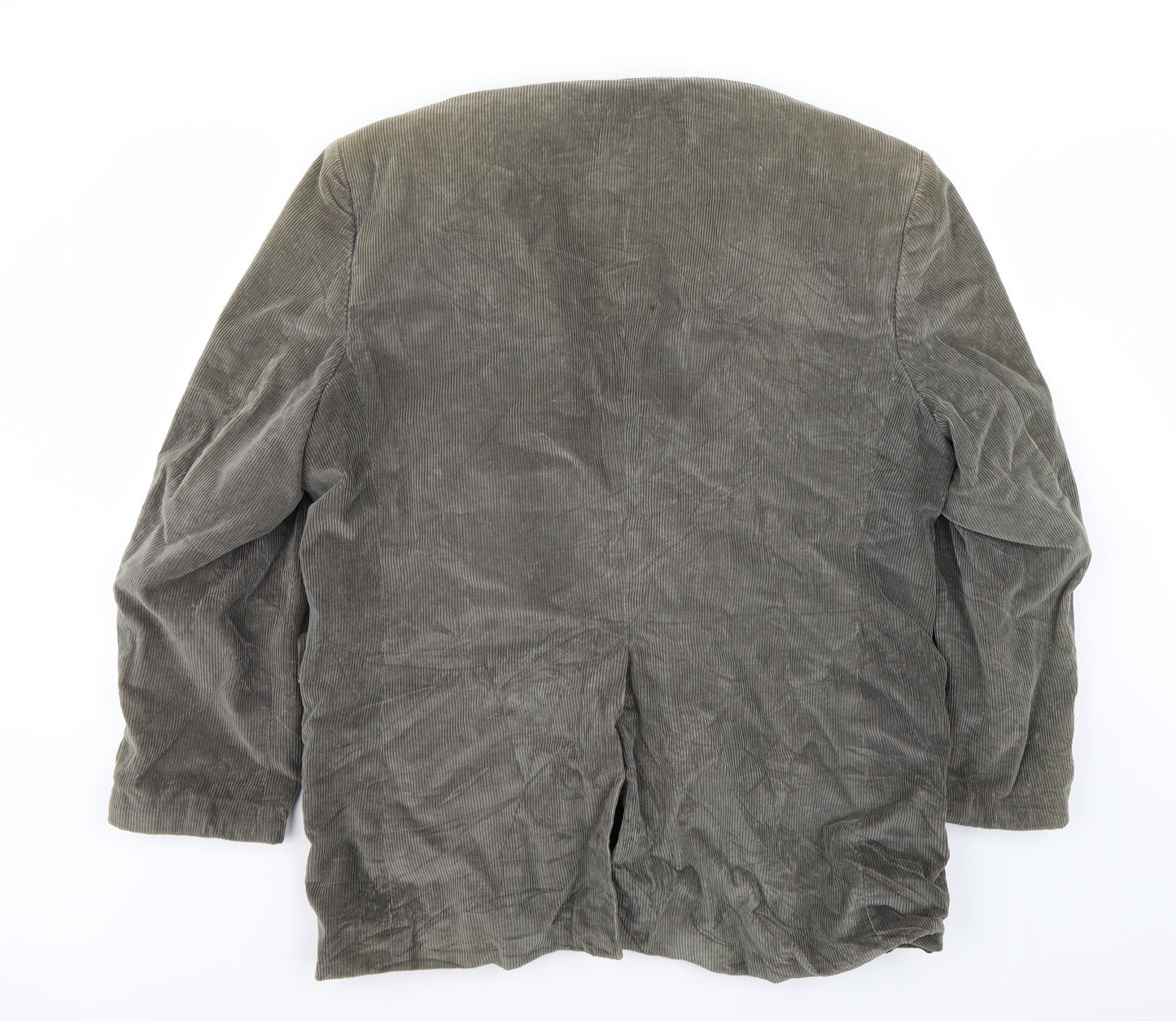 The corduroy club  Mens Grey  Rayon Jacket Coat Size 48