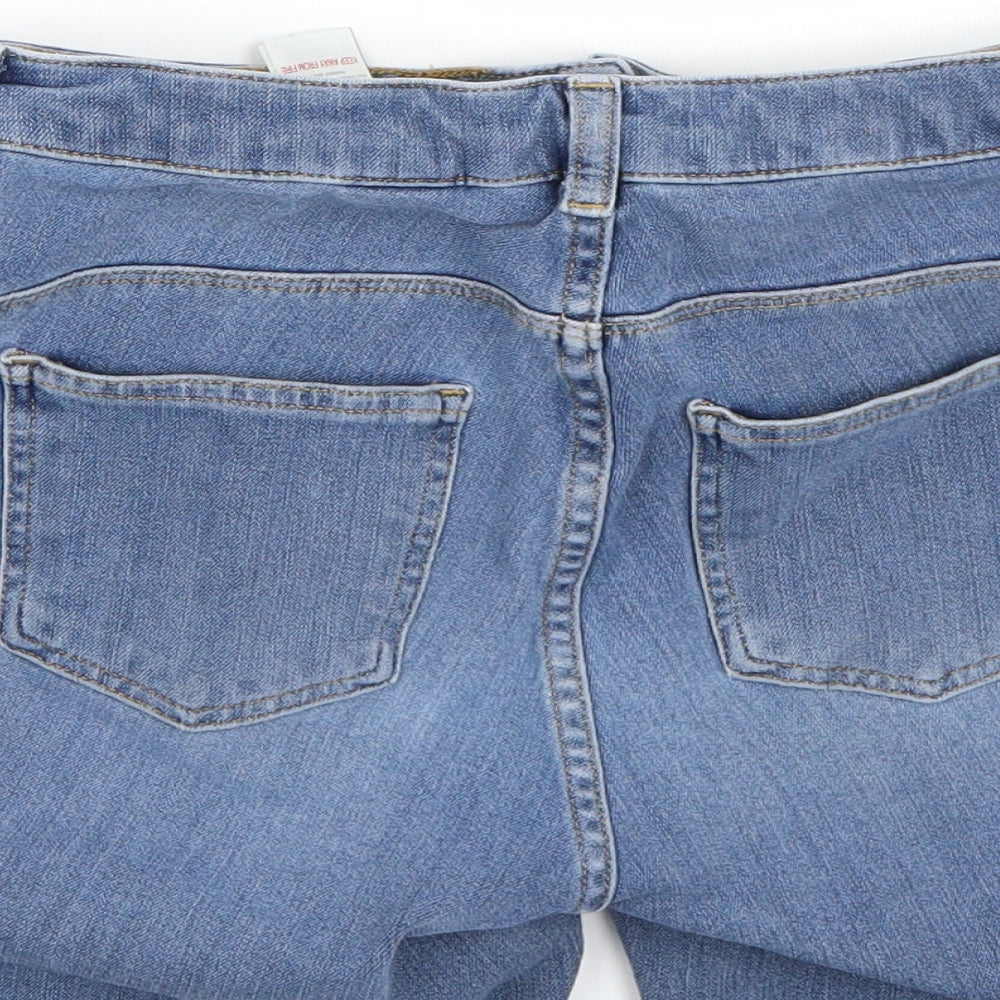 NEXT Womens Blue   Cut-Off Shorts Size 10