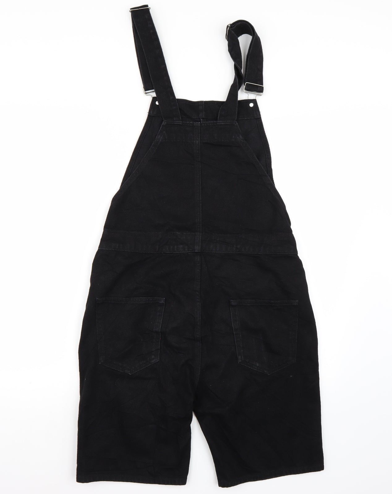 Preworn Womens Black   Dungaree One-Piece Size 38