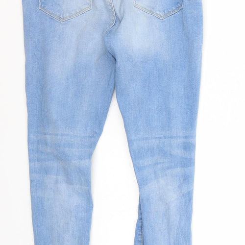 Denim & Co. Womens Blue   Cropped Jeans Size 10 L28 in