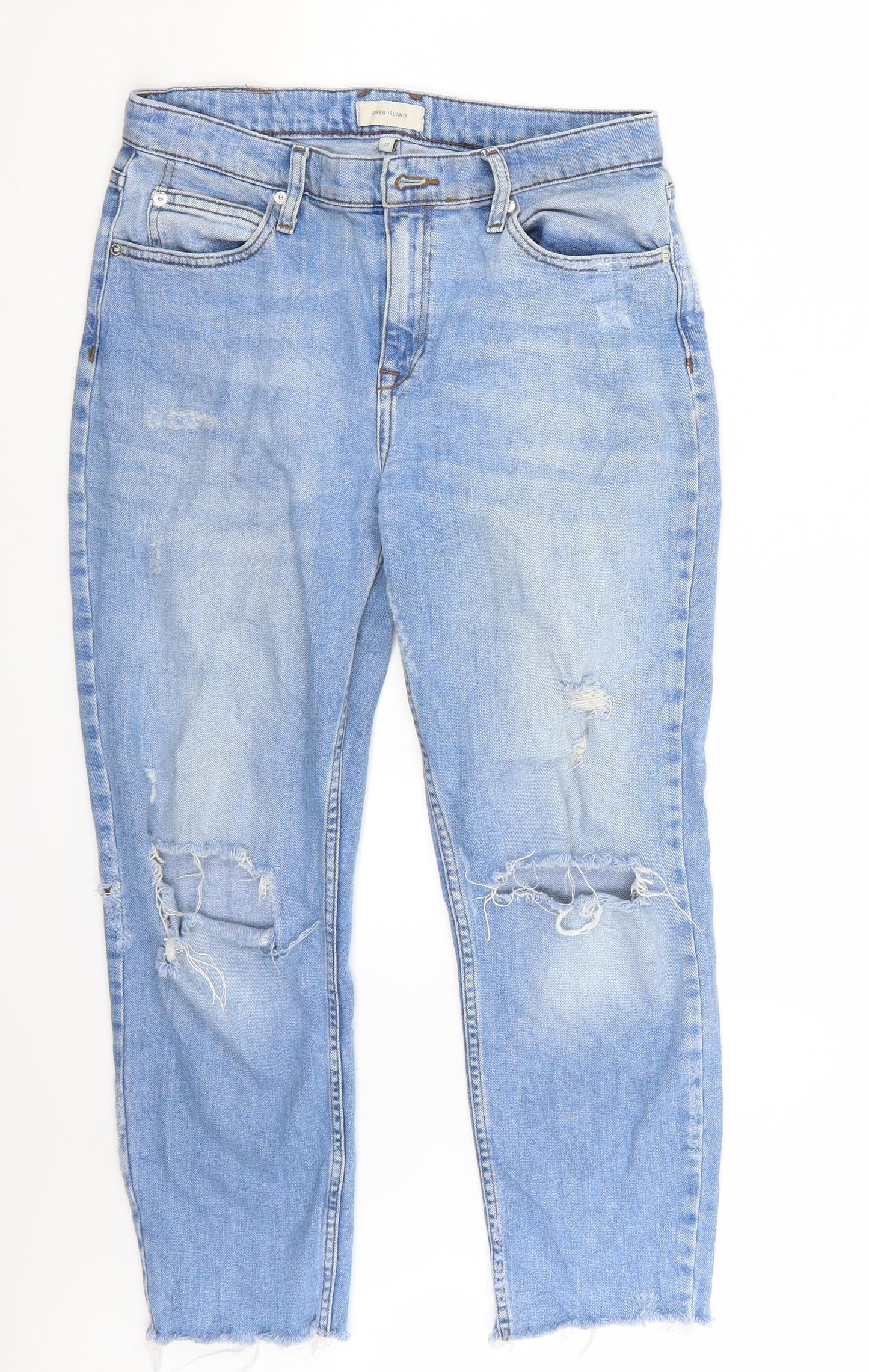 Riverisland Womens Blue   Mom Jeans Size 12 L25 in