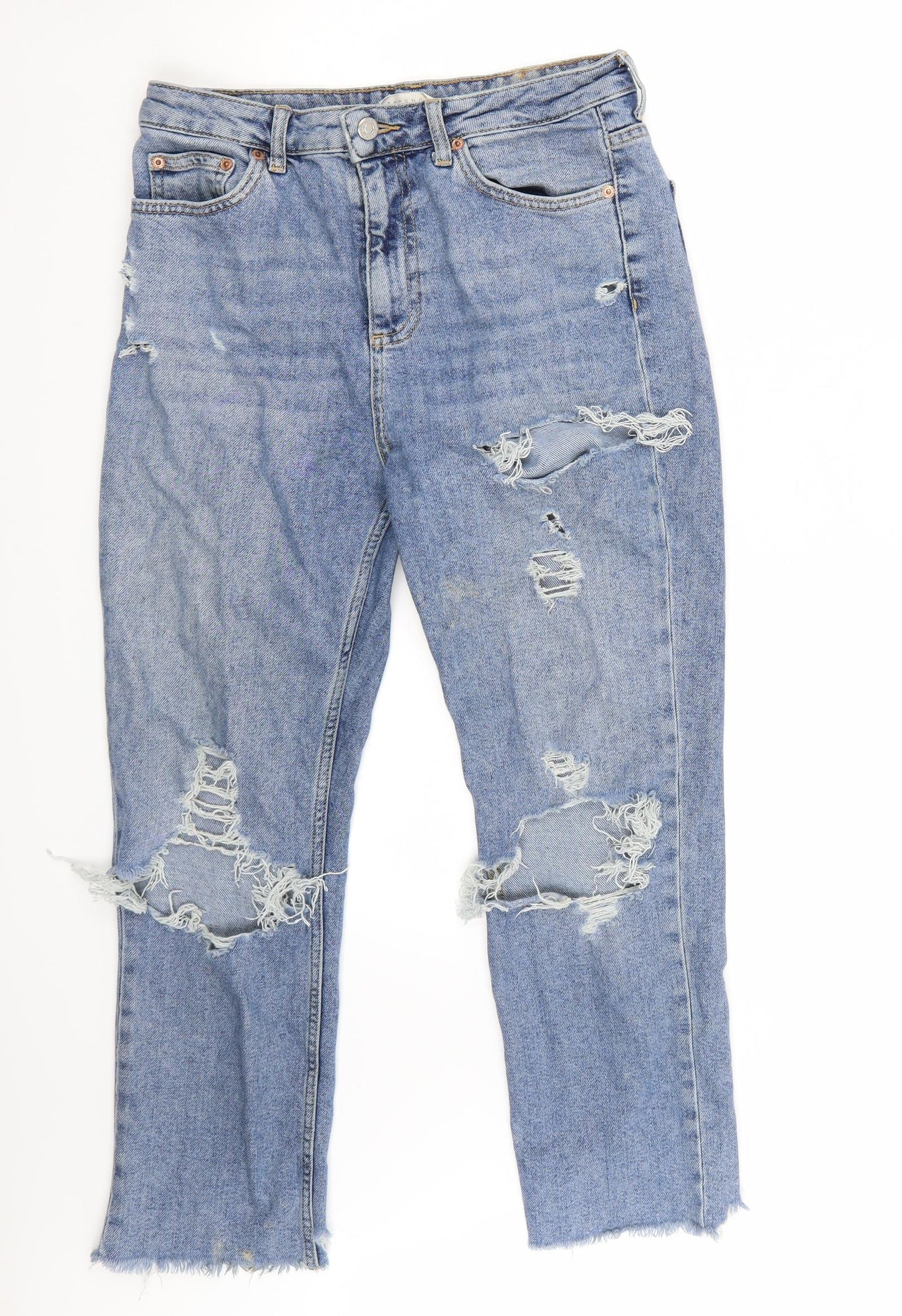 Topshop Womens Blue   Mom Jeans Size 30 L26 in