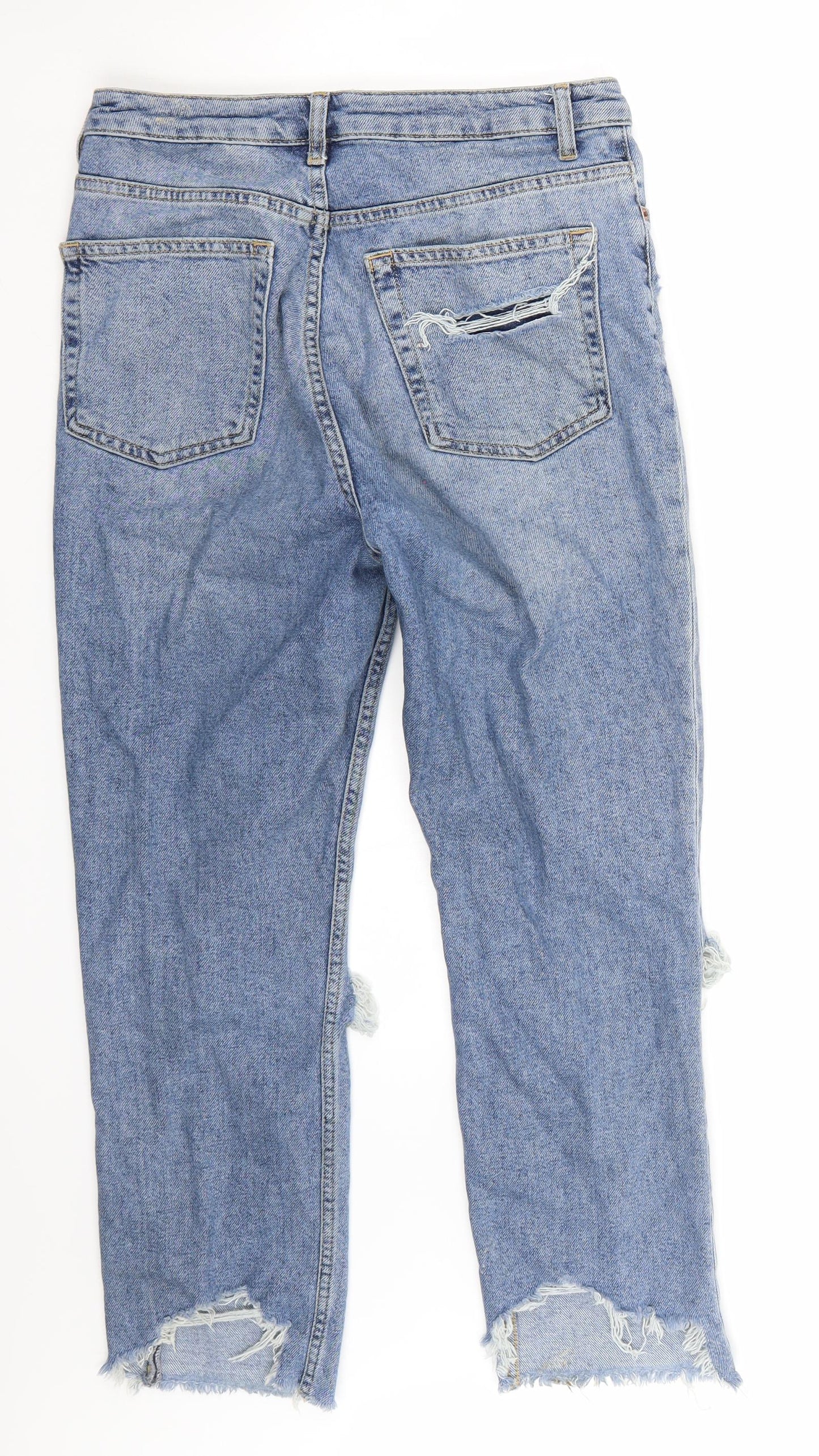 Topshop Womens Blue   Mom Jeans Size 30 L26 in