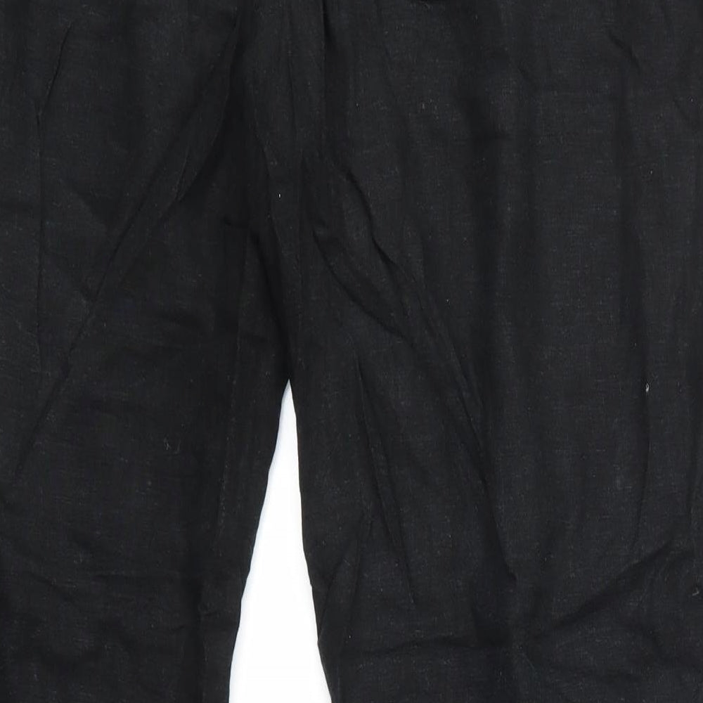 Marks and Spencer Womens Black   Cropped Trousers Size 16