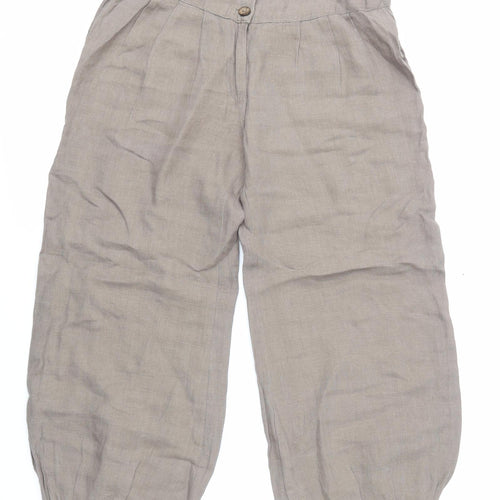 Goubi Womens Beige   Cropped Trousers Size S