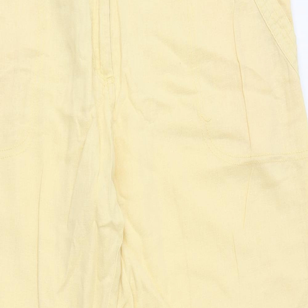 M&Co Womens Yellow   Trousers  Size 14