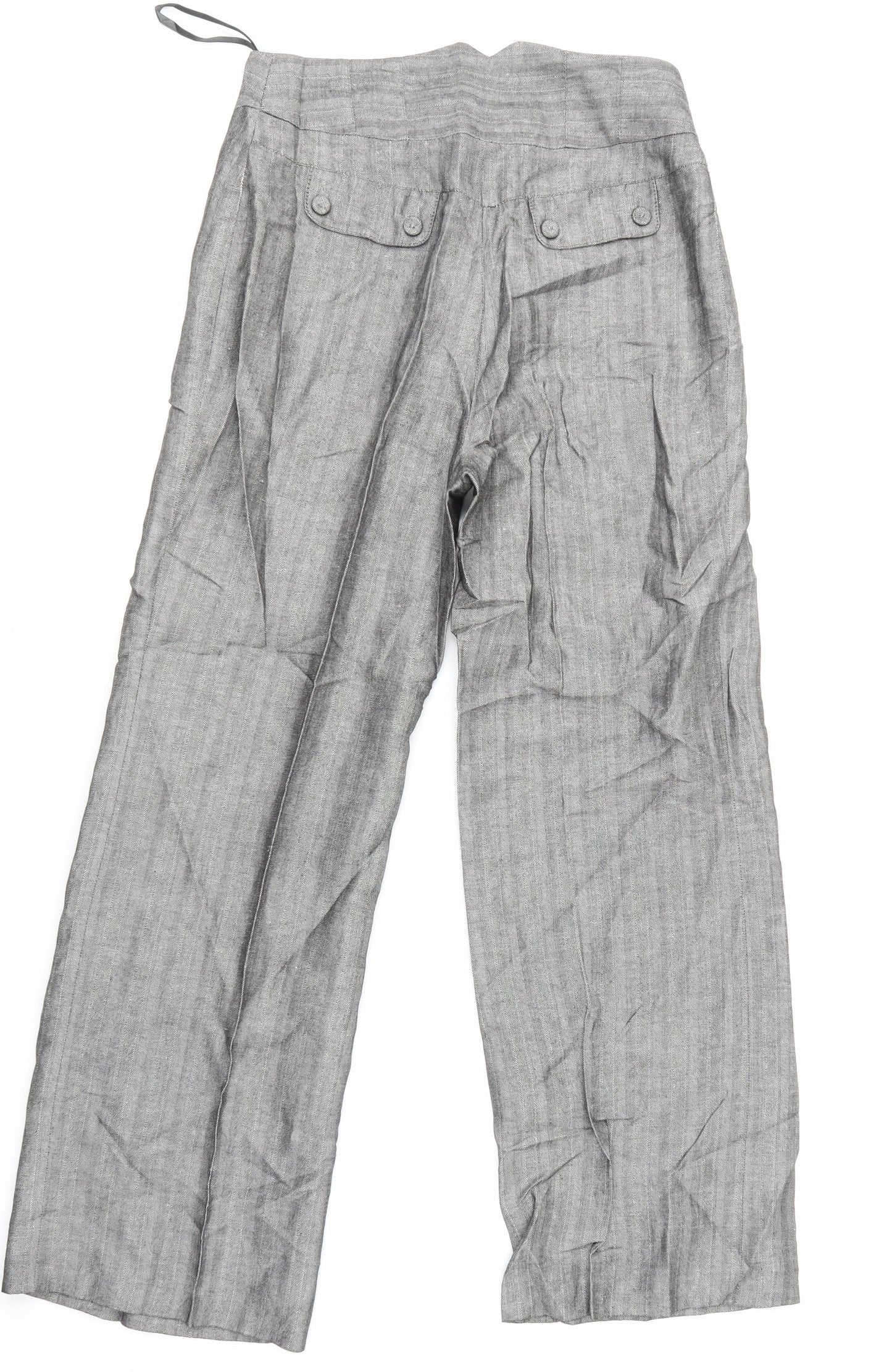 minuet Womens Grey Striped  Trousers  Size 10