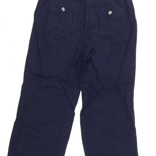 Debenhams Womens Blue   Cropped Trousers Size 14