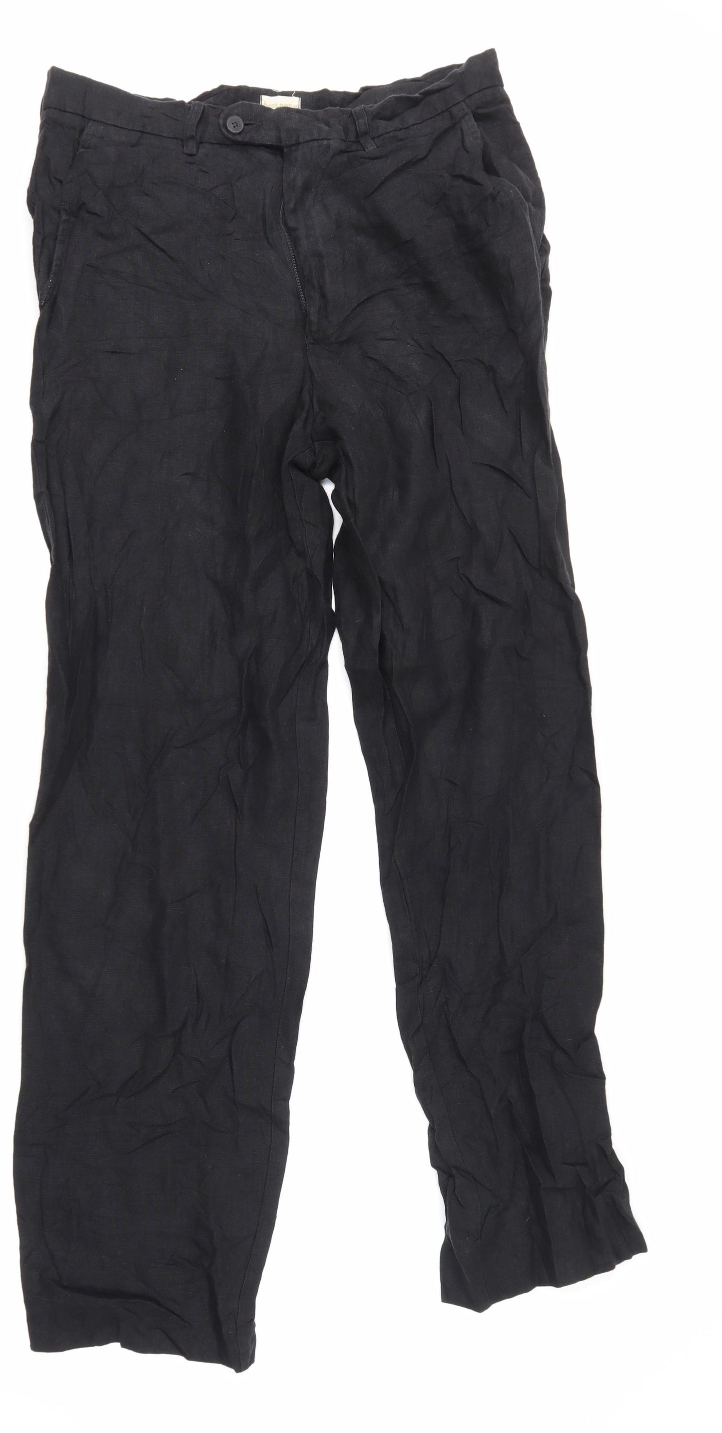 hessnatur Womens Black   Trousers  Size 12