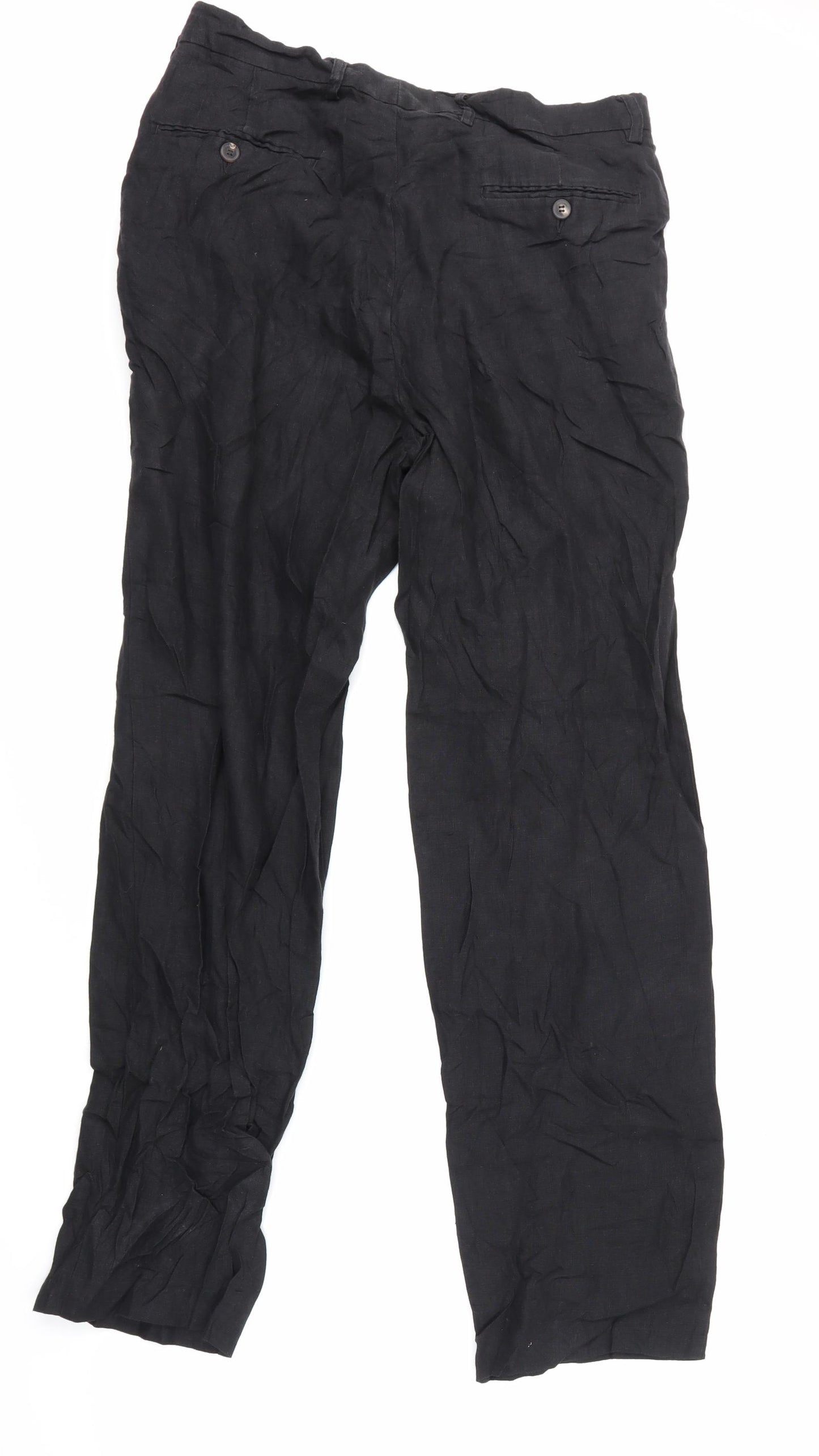 hessnatur Womens Black   Trousers  Size 12