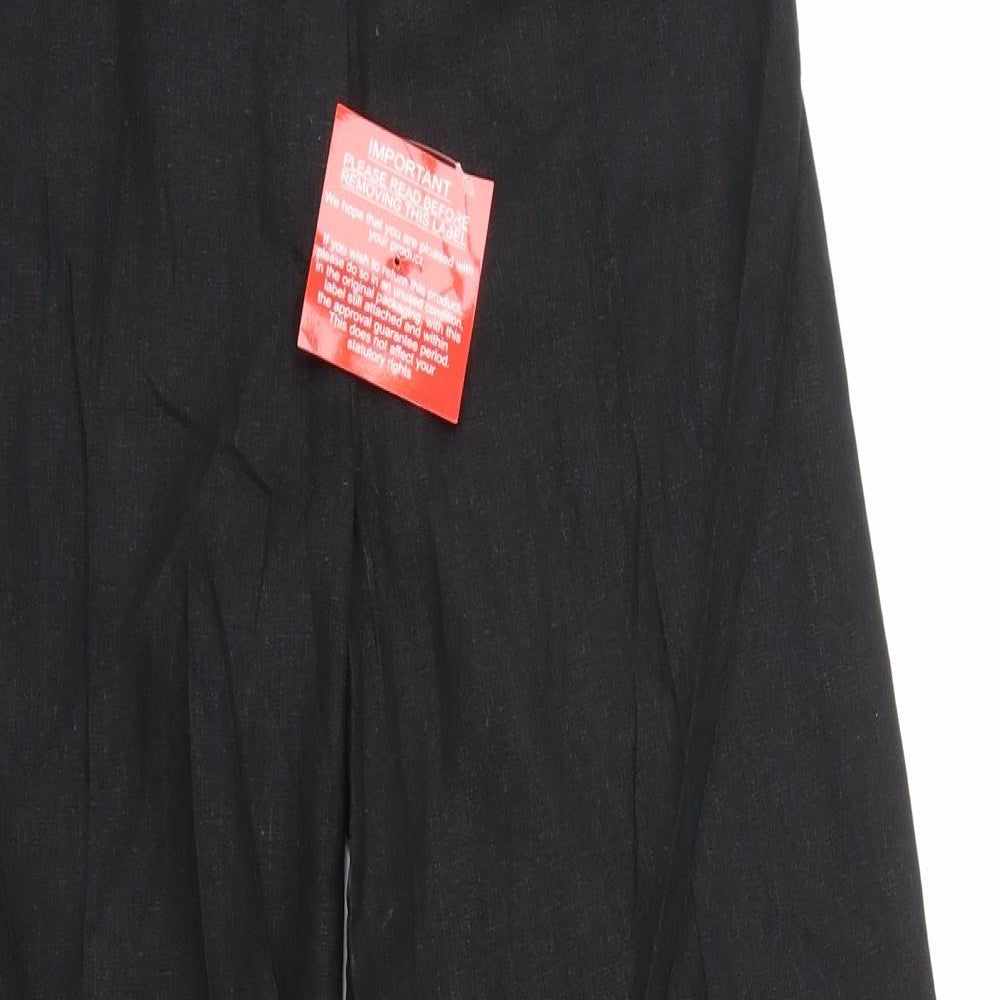 South Womens Black   Trousers  Size 10 L29 in