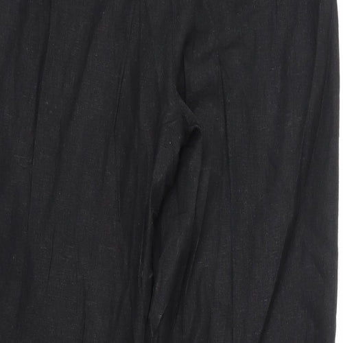 South Womens Black   Trousers  Size 10 L29 in