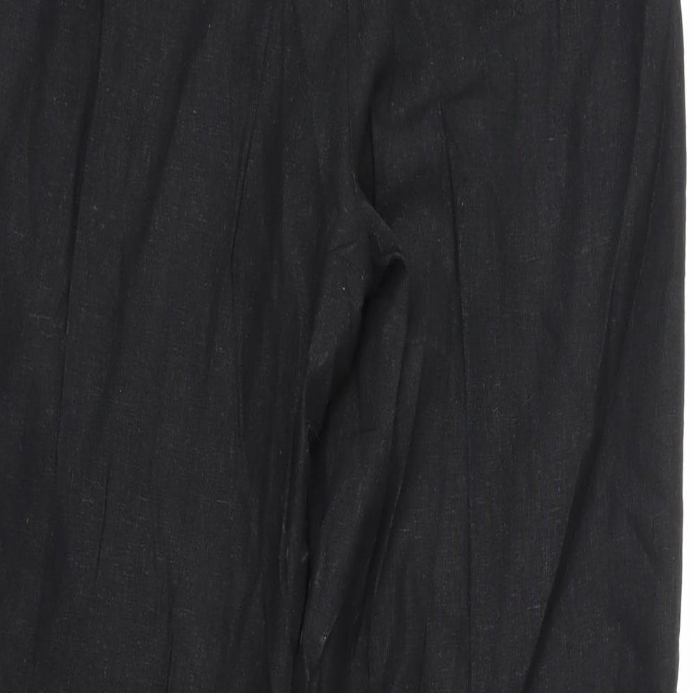 South Womens Black   Trousers  Size 10 L29 in