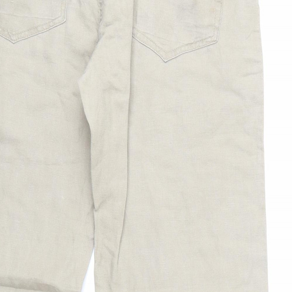 H&M Womens Beige   Trousers  Size 34 in L32 in