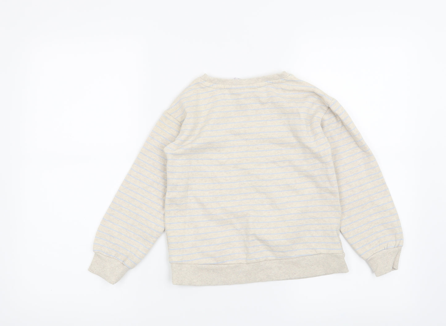 NEXT Girls Beige Striped  Pullover Sweatshirt Size 6 Years  - My Little Pony