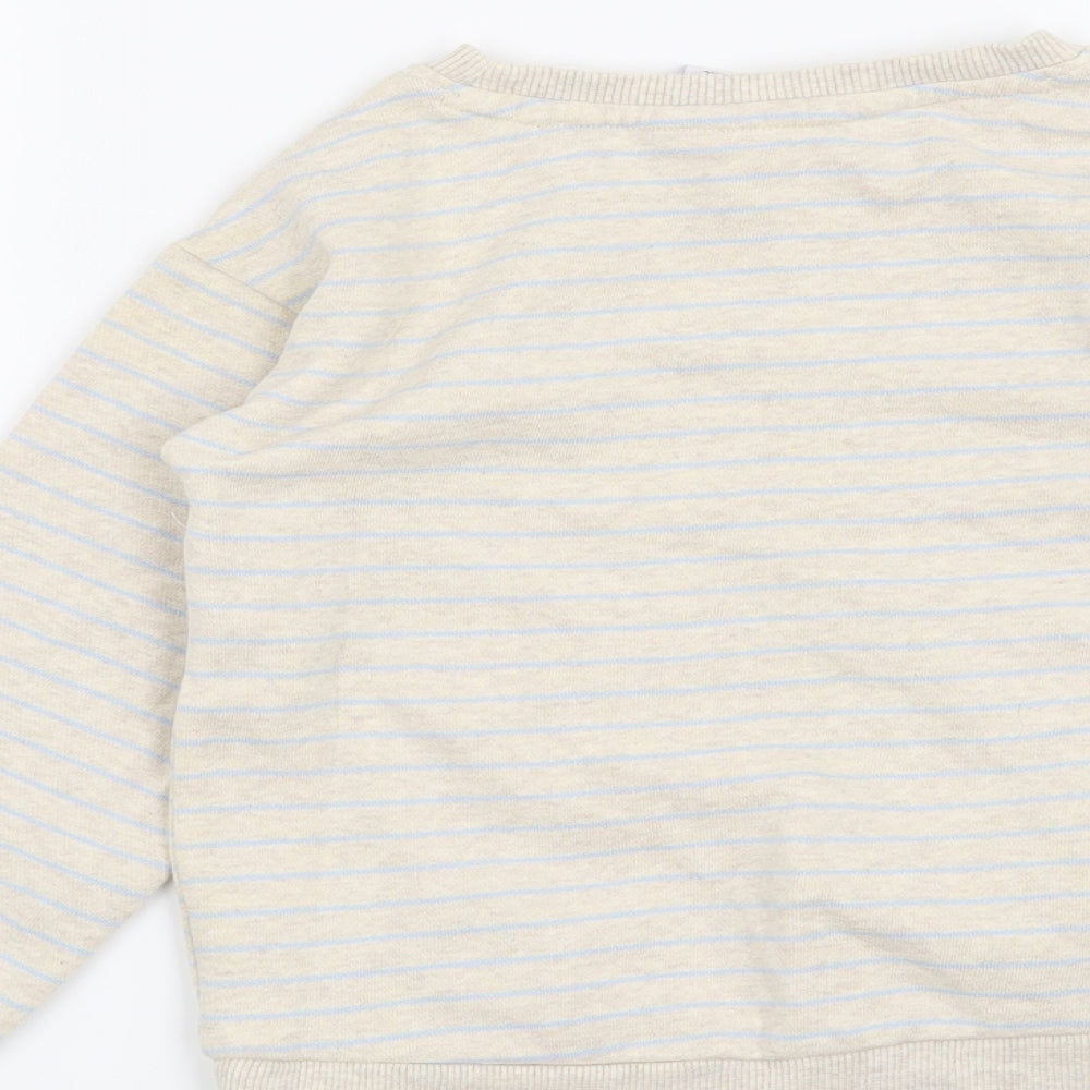 NEXT Girls Beige Striped  Pullover Sweatshirt Size 6 Years  - My Little Pony