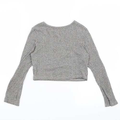 Candy Couture Girls Grey   Pullover Sweatshirt Size 9 Years  - Always dress to impress
