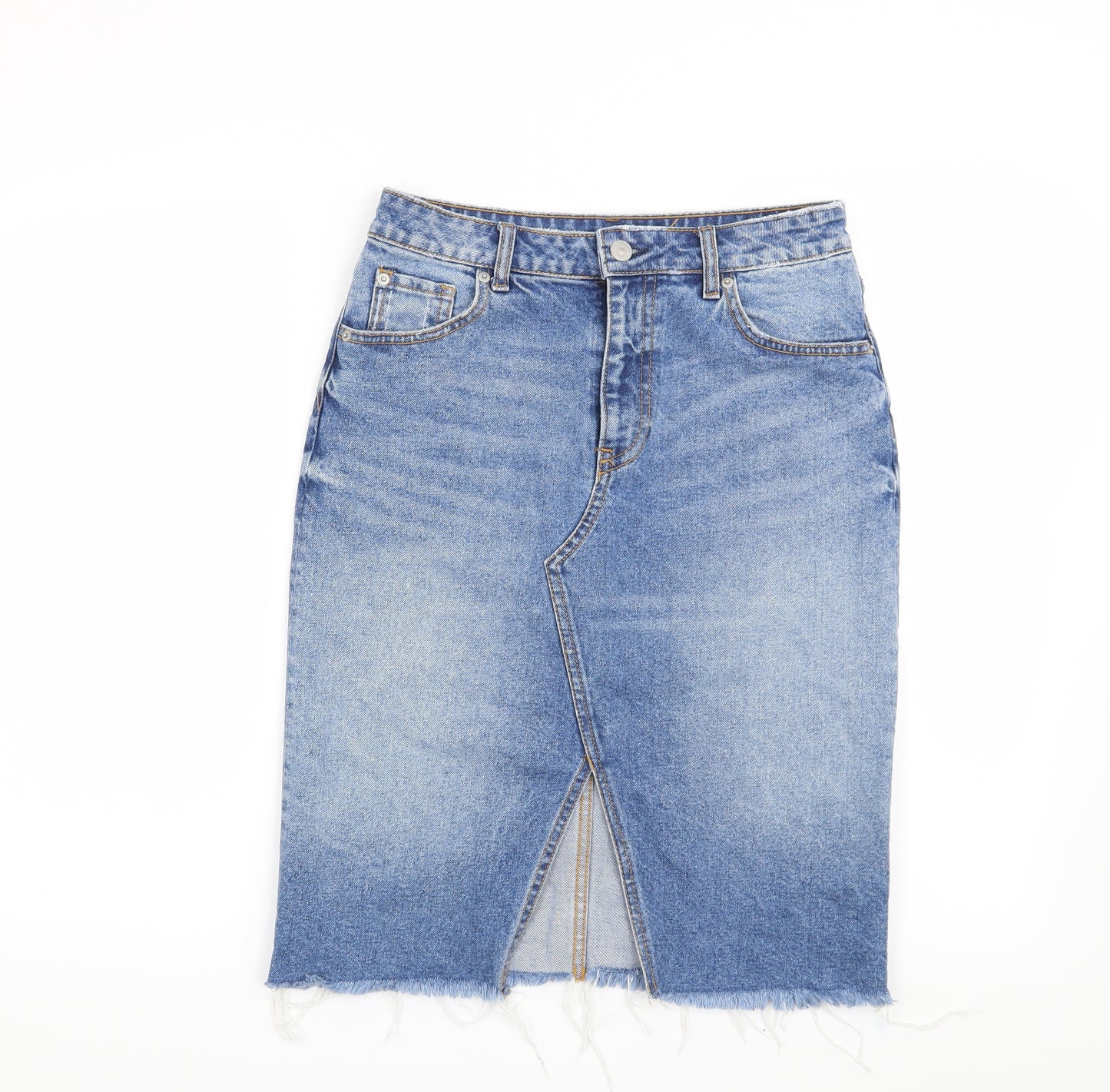 H&M Womens Blue   Straight & Pencil Skirt Size 8