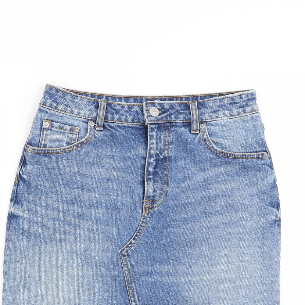 H&M Womens Blue   Straight & Pencil Skirt Size 8