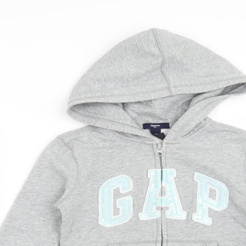 Gap Girls Grey   Full Zip Hoodie Size 8-9 Years