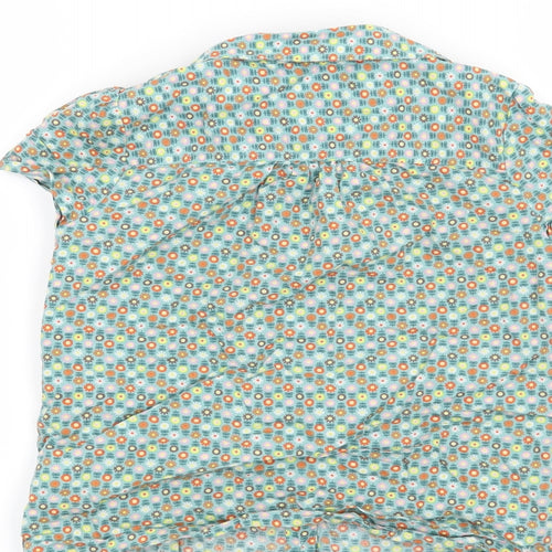 NEXT Girls Green Floral  Basic Button-Up Size 8 Years