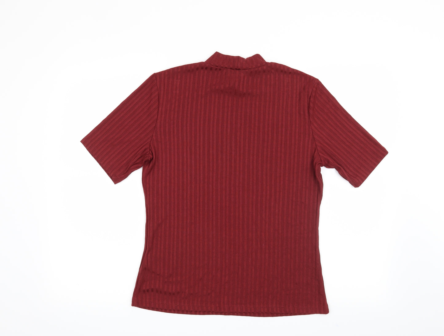 H&M Womens Red Striped  Basic Blouse Size L