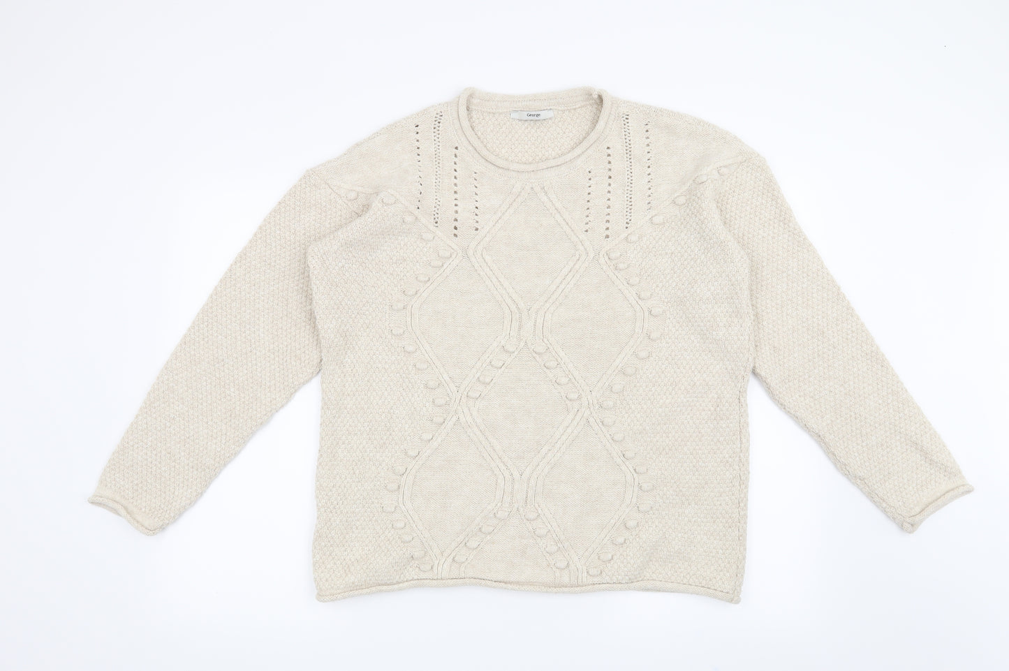 George Womens Beige   Pullover Jumper Size 12