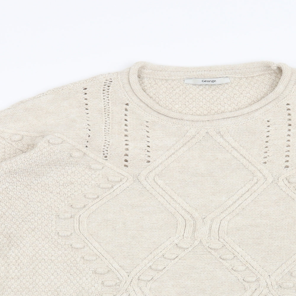 George Womens Beige   Pullover Jumper Size 12