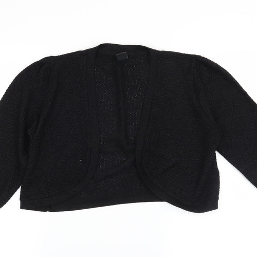 TU Womens Black   Shrug Jumper Size 14