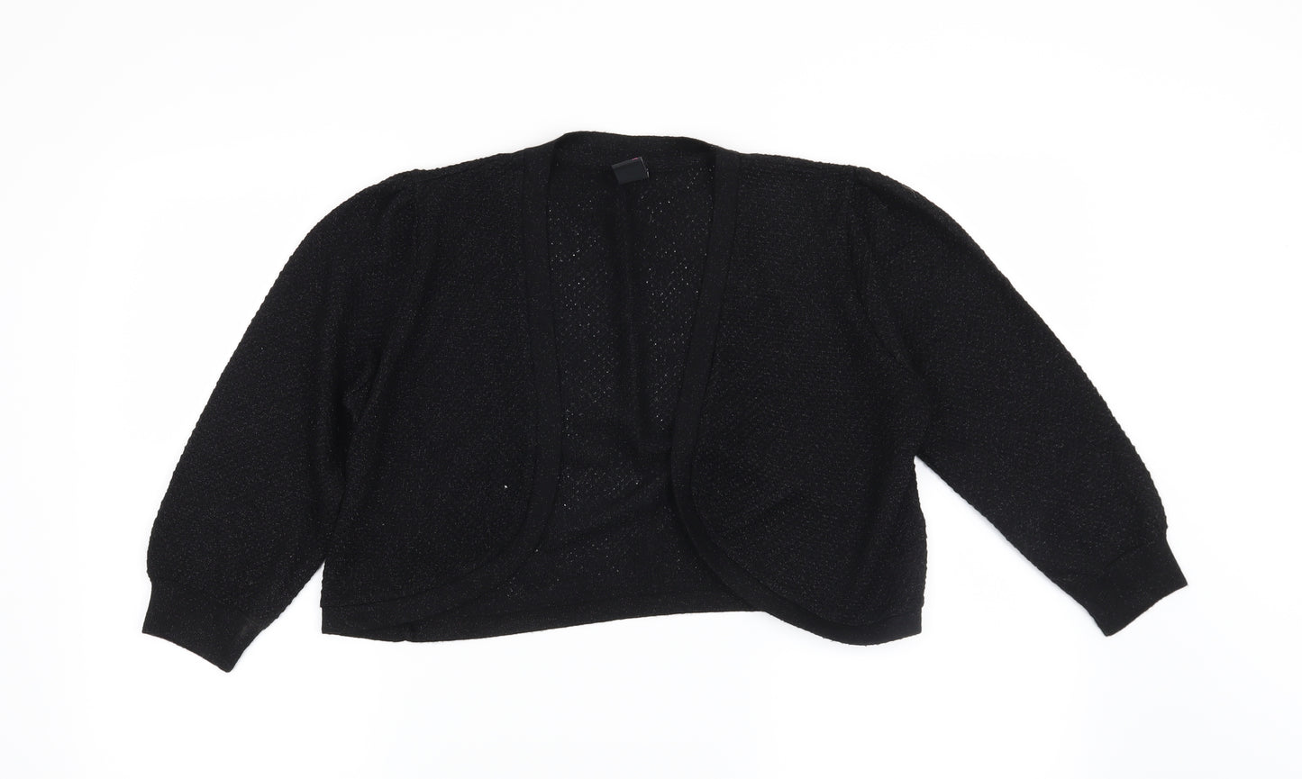 TU Womens Black   Shrug Jumper Size 14