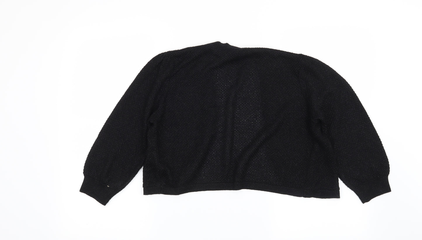 TU Womens Black   Shrug Jumper Size 14