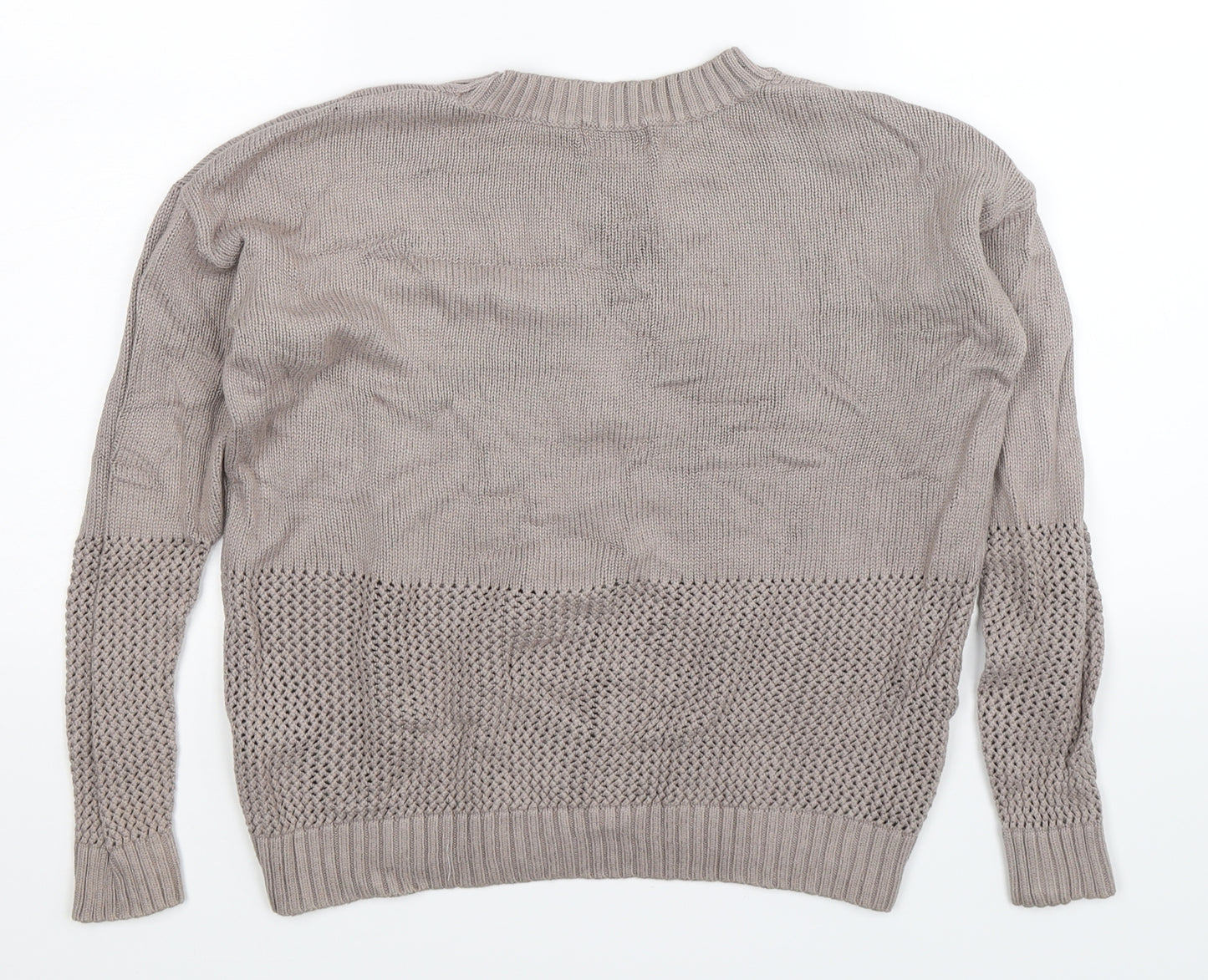 FOREVER 21 Womens Grey  Knit Pullover Jumper Size S