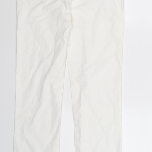 TU Womens White  Denim Skinny Jeans Size 10 L32 in
